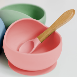 Bowl em Silicone com Ventosa Rosa - Buba produtos para bebês